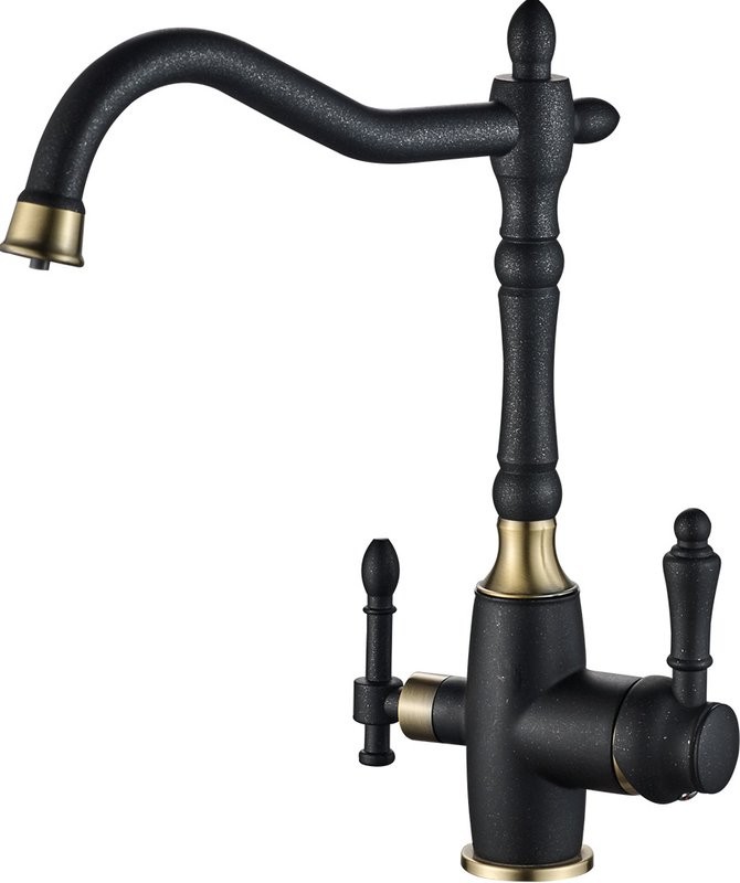 Смеситель для кухни Steel Hammer SH 812 Black Br