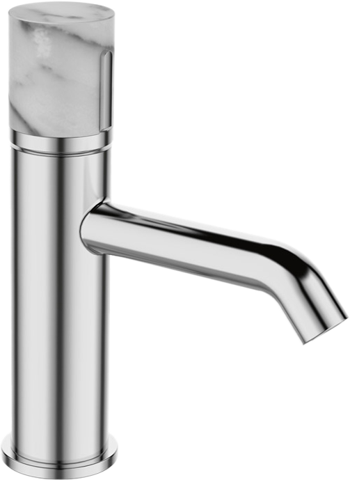 Смеситель для раковины Bronze de Luxe Focus 24601CM хром, мрамор