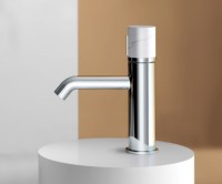 Смеситель для раковины Bronze de Luxe Focus 24601CM хром, мрамор