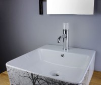 Смеситель для раковины Bronze de Luxe Focus 24601CM хром, мрамор