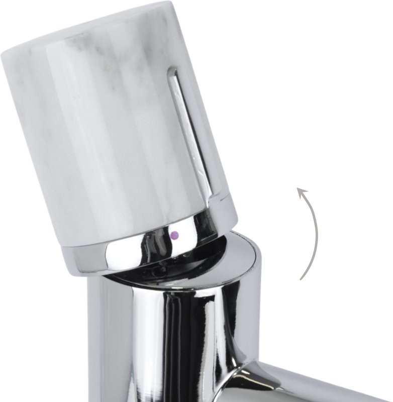 Смеситель для раковины Bronze de Luxe Focus 24601CM хром, мрамор