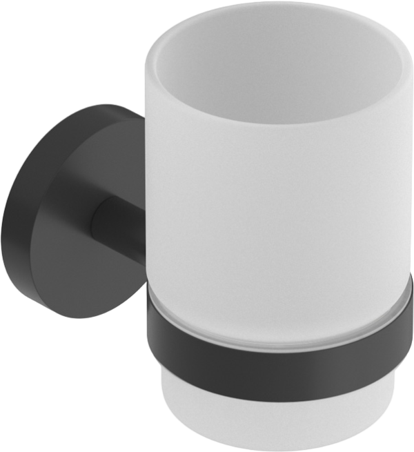 Стакан Cezares Relax TUMS-NOP черный матовый