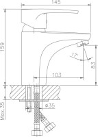 Смеситель для раковины Haiba HB65 HB1065