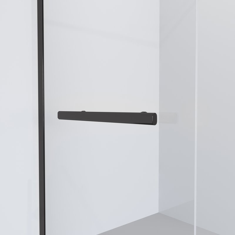 Душевая перегородка Niagara Nova NG-681-10 BLACK 100x195 профиль черный, стекло прозрачное