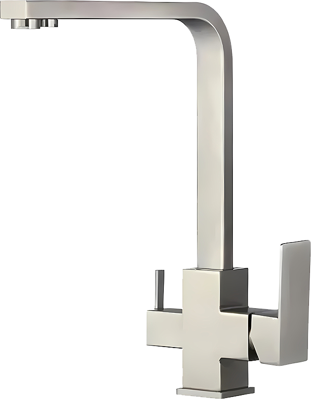 Смеситель для кухни Haiba HB803-2 сталь
