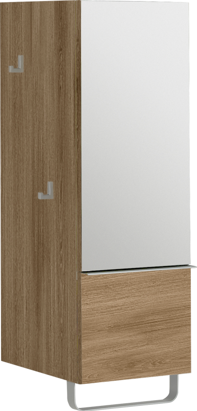 Шкаф пенал для ванной с зеркалом Jacob Delafon Odeon Up EB893D R, квебекский дуб