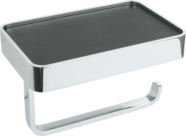 Держатель туалетной бумаги Wonzon & Woghand WW-8336 хром, с полкой