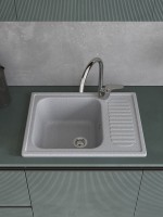 Мойка кухонная Domaci Болонья М-15-005 серая Мойка кухонная Domaci Болонья М-15-005 серая