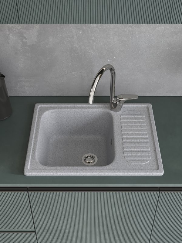 Мойка кухонная Domaci Болонья М-15-005 серая