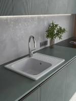 Мойка кухонная Domaci Болонья М-15-005 серая Мойка кухонная Domaci Болонья М-15-005 серая