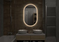 Зеркало Art&Max Torino 60х100 с теплой подсветкой Зеркало Art&Max Torino 60х100 с теплой подсветкой