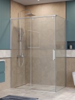 Душевой уголок BelBagno Soft Close-1 AH-1-140/80-C-Cr профиль хром