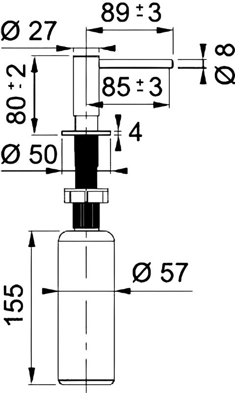 Дозатор для кухонной мойки Franke Atlas 112.0681.200 золото