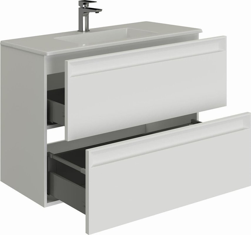 Тумба под раковину без столешницы Allen Brau Eclipse 2.0 80 матовый белый