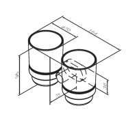 Набор Стакан AM.PM Sense A74343400 + Мыльница A7434200 Набор Стакан AM.PM Sense A74343400 + Мыльница A7434200
