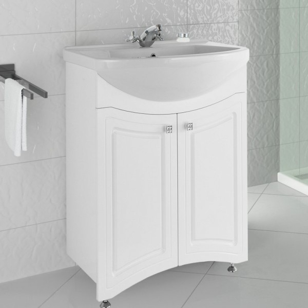 Тумба с раковиной Vod-Ok Адам 75 белая