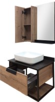 Зеркало Comforty Кёльн 75 дуб темный