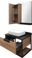 Зеркало Comforty Кёльн 75 дуб темный Зеркало Comforty Кёльн 75 дуб темный