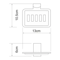Набор Стакан Wasserkraft Leine K-5028D + Мыльница K-5069 Набор Стакан Wasserkraft Leine K-5028D + Мыльница K-5069