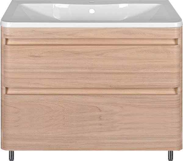 Тумба под раковину Style Line Атлантика 90 Люкс Plus, напольная, ясень перламутр