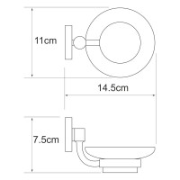 Набор Стакан Wasserkraft Rhein K-6228 + Мыльница K-6229