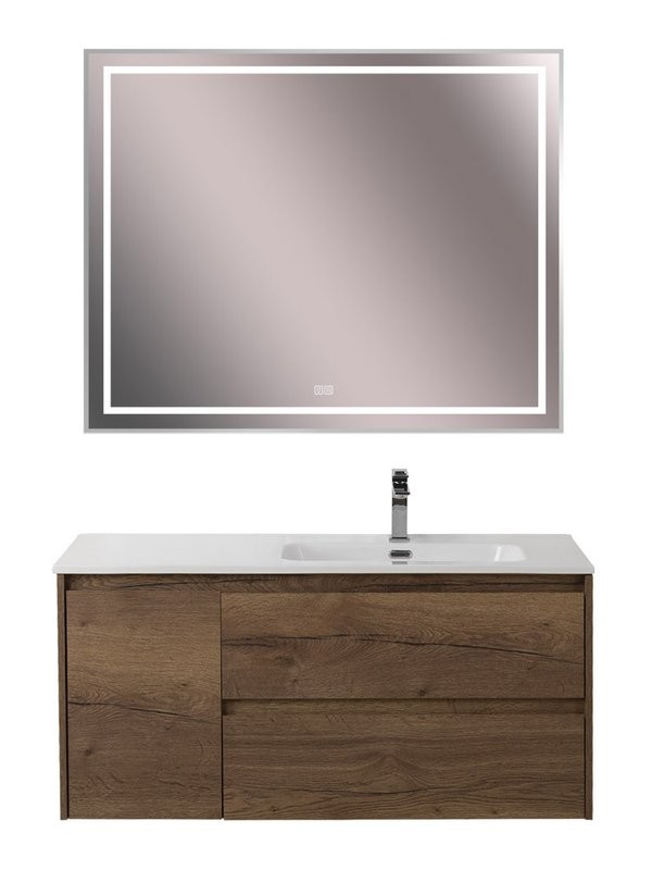 Мебель для ванной комнаты BelBagno Kraft R, 100 rovere tabacco