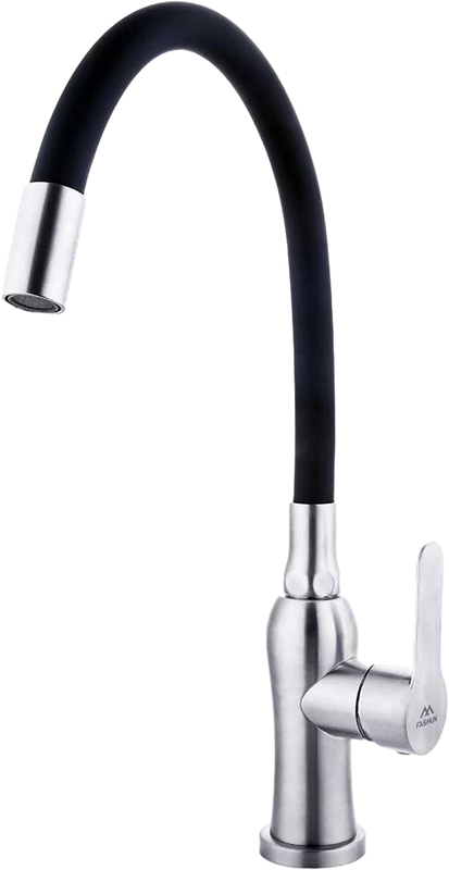 Смеситель для кухни Fashun A54801-7 сатин, черный