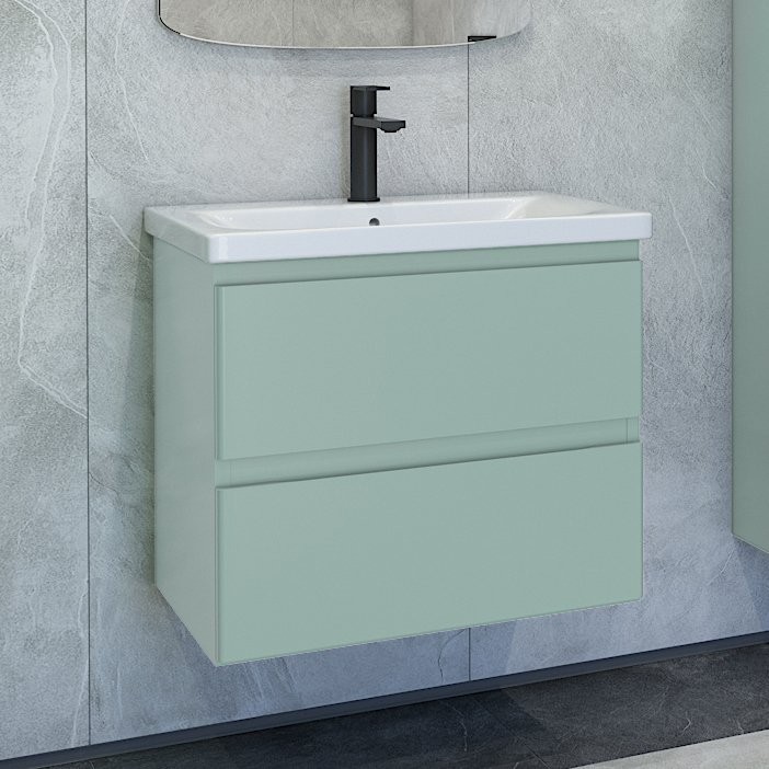 Тумба под раковину без столешницы Caprigo Forte 65 подвесная, селесте