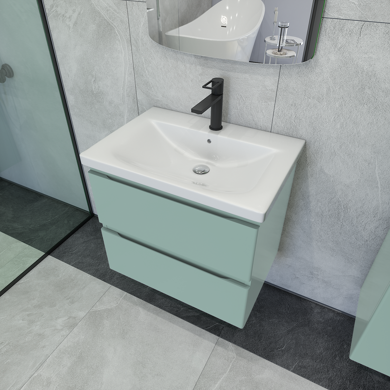 Тумба под раковину без столешницы Caprigo Forte 65 подвесная, селесте