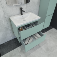 Тумба под раковину без столешницы Caprigo Forte 65 подвесная, селесте