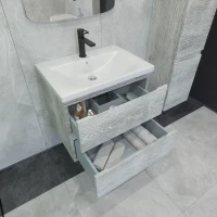 Тумба с раковиной Caprigo Forte 65 подвесная, белый клен