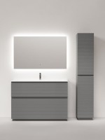 Мебель для ванной комнаты Sancos Folk Floor 120 напольная, ergraut soft, раковина CN7017