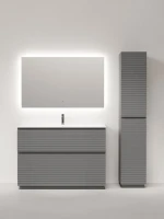 Мебель для ванной комнаты Sancos Folk Floor 120 напольная, ergraut soft, раковина CN7017
