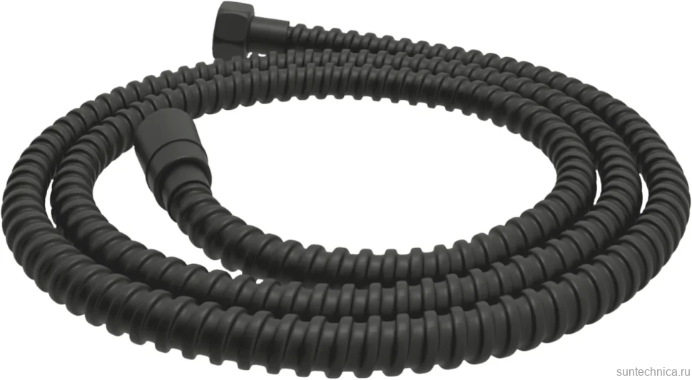 Душевой шланг Wasserkraft Elbe 7400 A236 120 см, черный матовый