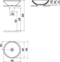 Накладная раковина Creavit MN045 черная
