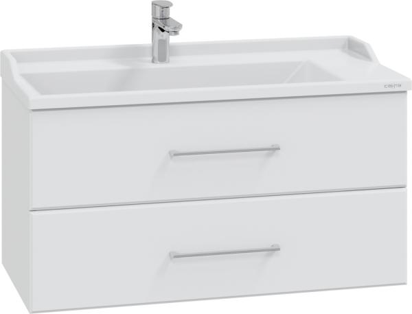 Тумба с раковиной СаНта Омега 100 подвесная