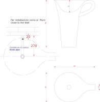 Раковина ArtCeram Cup OSL004 черная с белым