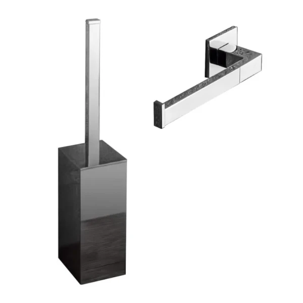 Набор Держатель Colombo Design BasicQ В3708SX, правый + Ершик B3706, напольный, хром