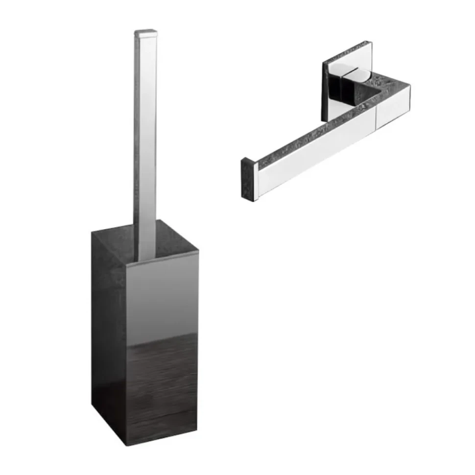 Набор Держатель Colombo Design BasicQ В3708SX, правый + Ершик B3706, напольный, хром