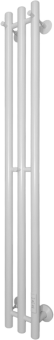 Полотенцесушитель электрический Маргроид Inaro 120х12 R, с крючками, белый матовый
