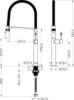 Смеситель для кухни Boheme Uno 114-NB nikel brush
