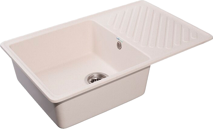 Комплект Мойка GranFest Quarz Z 52 белая + Смеситель MEGA Mega