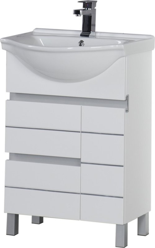 Тумба под раковину Aquanet Доминика 60 белая