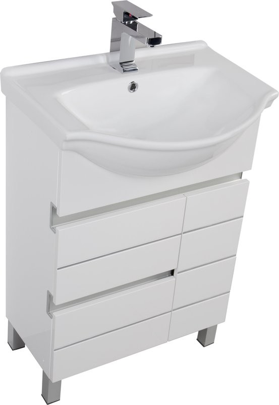 Тумба под раковину Aquanet Доминика 60 белая