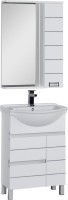 Тумба под раковину Aquanet Доминика 60 белая