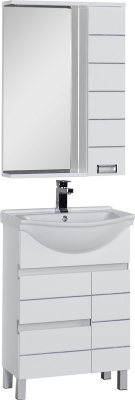 Тумба под раковину Aquanet Доминика 60 белая