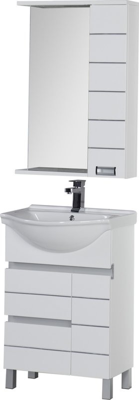 Тумба под раковину Aquanet Доминика 60 белая