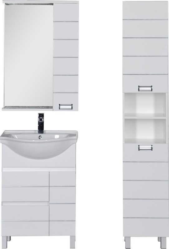 Тумба под раковину Aquanet Доминика 60 белая