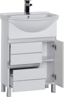 Тумба под раковину Aquanet Доминика 60 белая