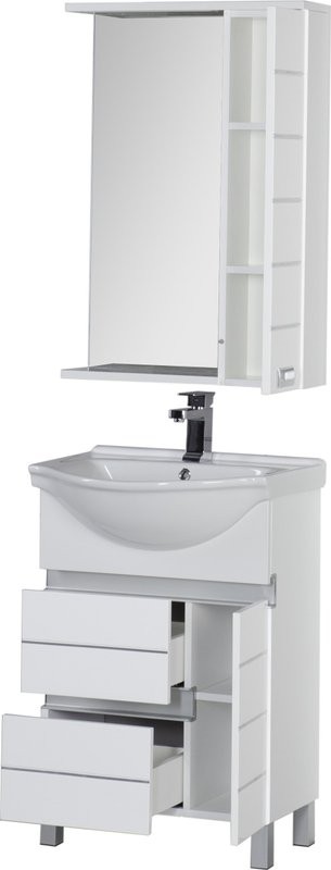 Тумба под раковину Aquanet Доминика 60 белая